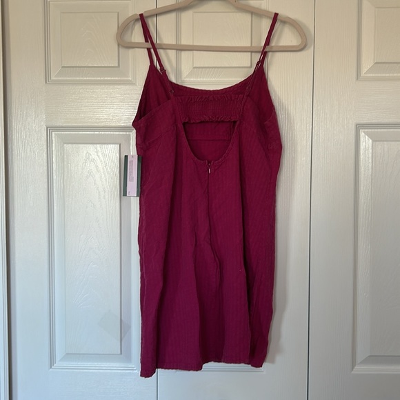 Wild Fable Plum Purple Minidress Adjustable straps, cutout back dress Size Large - Picture 7 of 12